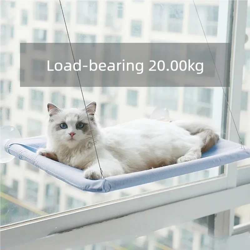 Hanging Cat Hammock Window Seat – 20kg Bearing Comfortable Cat Bed