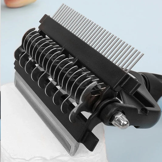 3-in-1 Pet Deshedding Brush – Dog & Cat Hair Remover, Knot Cutter & Grooming Comb